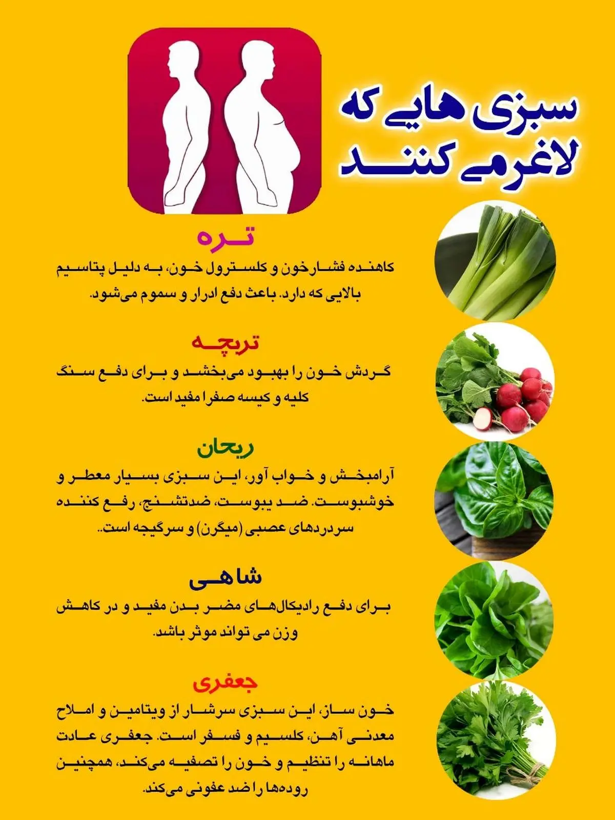 سبزی های پر خاصیتی که شما را لاغر میکنند