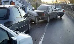 ۷ کشته و مصدوم در تصادف زنجیره‌ای