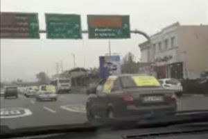 چرخاندن خودروهای توقیف شده بابت تخلف در بلواروکیل اباد؛ امروز پنجشنبه