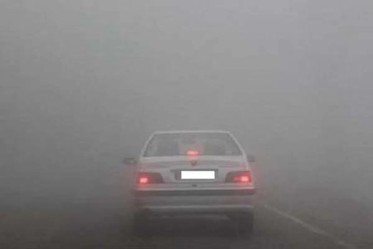 مه گرفتگی و کاهش دید در جاده های آذربایجان شرقی