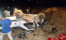 حادثه خونین در جاده بیضاء/۶ کشته و زخمی + تصاویر