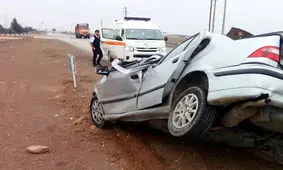 سانحه جاده‌ای در محور خمین - اراک ۲ تن را به کام مرگ کشاند