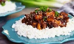 طرز تهیه پلو مرغ تریاکی