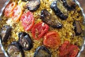 طرز تهیه بادمجان پلو Cook