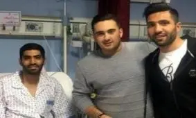 عیادت بازیکن استقلال از مدافع مصدوم پرسپولیس