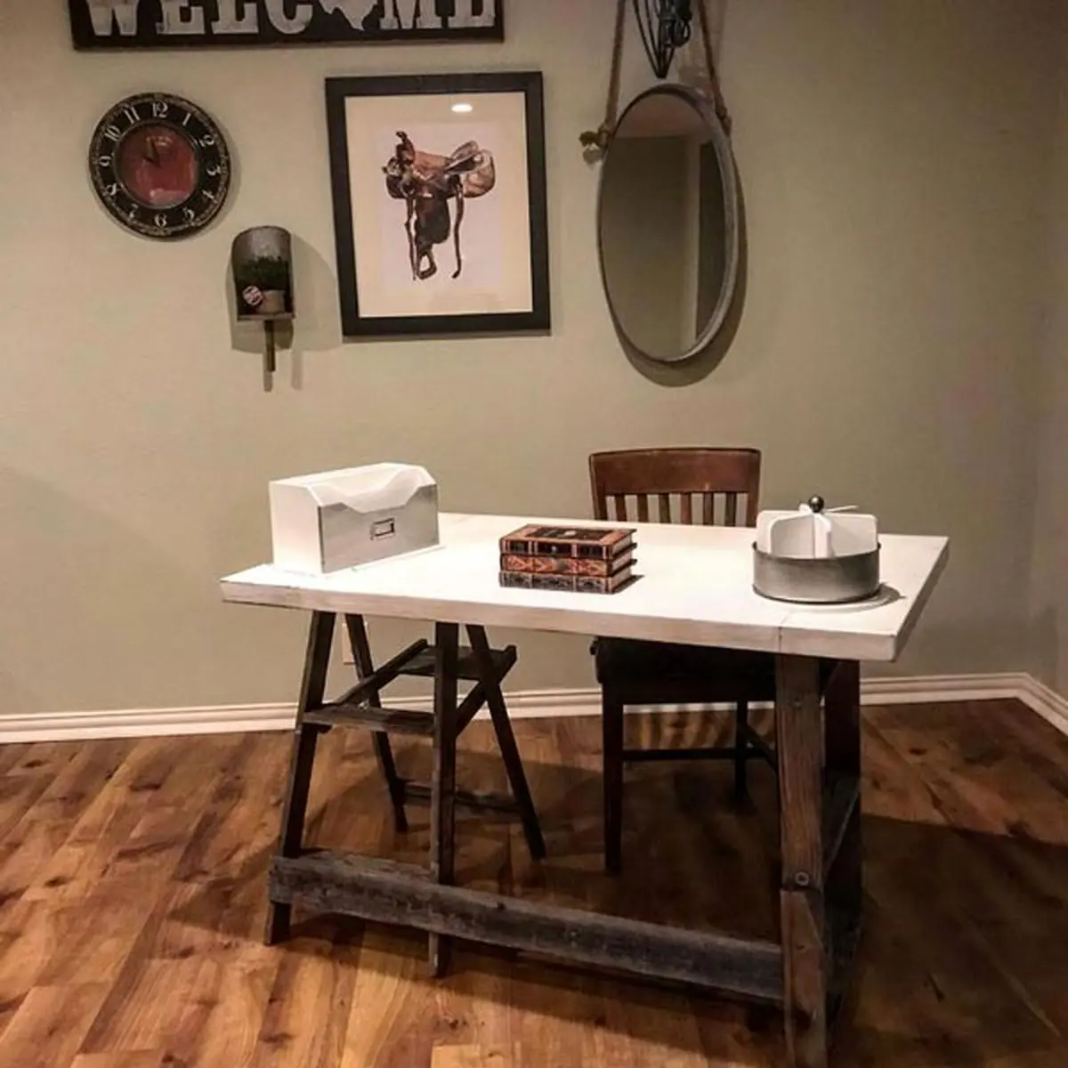 استفاده از نردبان چوبی در دکوراسیون خانه