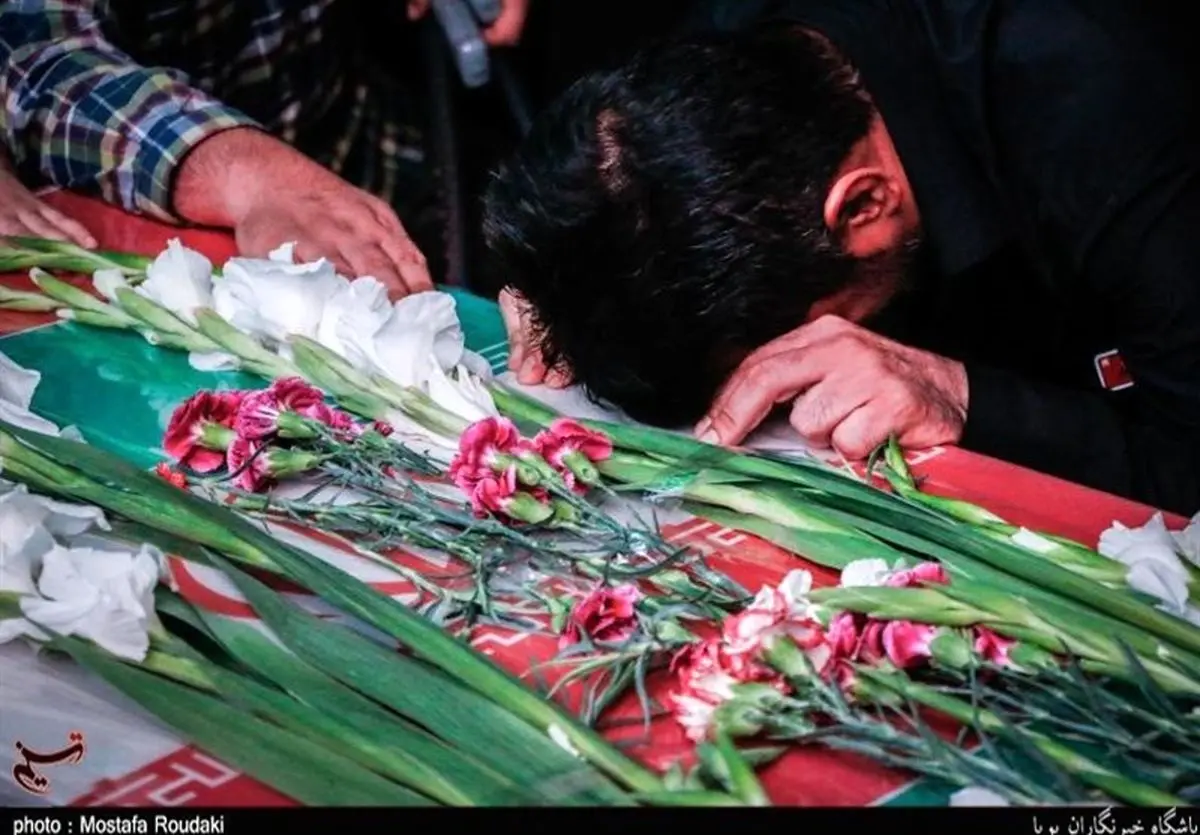 وداع با پیکر مطهر شهید ‌"جواد سنجه‌ونلی"در مینودشت