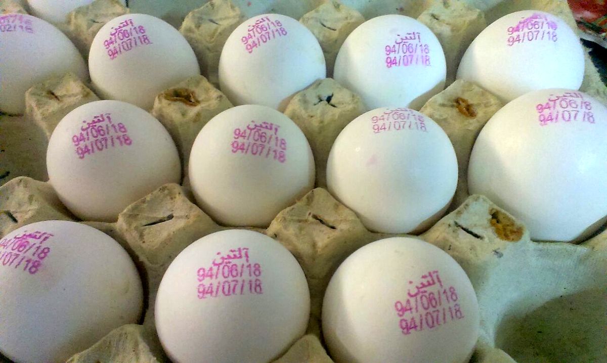 کشف بیش از 4هزار کیلو تخم مرغ با تاریخ اشتباه در استان یزد