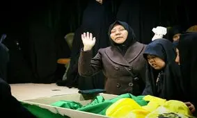 وداع با شهید فاطمیون در معراج شهدا+ عکس