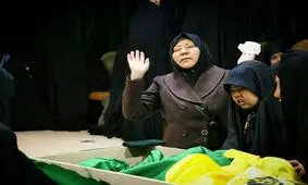 وداع با شهید فاطمیون در معراج شهدا+ عکس