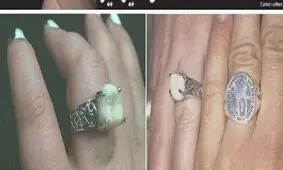 حلقه ازدواجی از جنس دندان +عکس