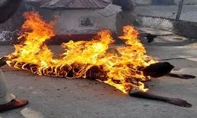 یک نفر در اهواز خودسوزی کرد