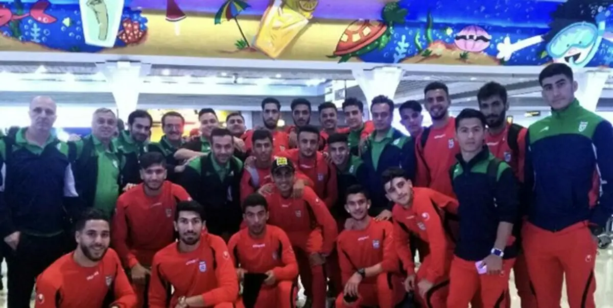 تیم فوتبال امید ایران وارد اردن شد