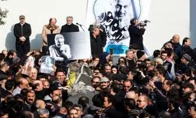 حضور چهره ها در مراسم تشییع حسن جوهرچی+گالری تصاویر