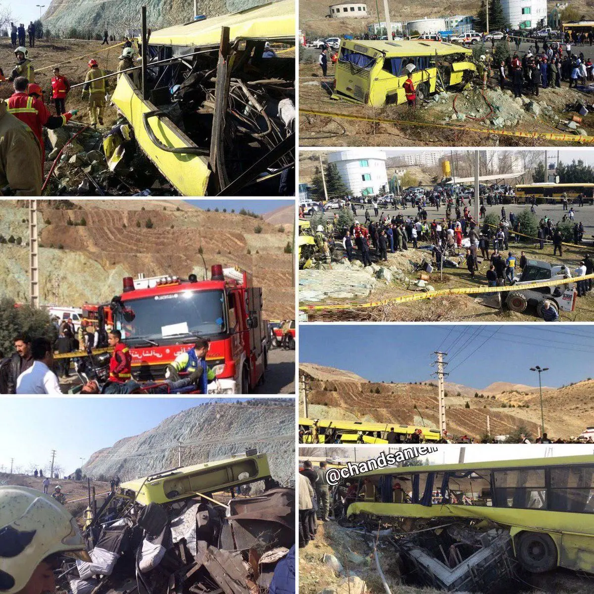 ویدیو/ جزئیات حادثه تصادف اتوبوس دانشجویان دانشگاه علوم و تحقیقات تهران