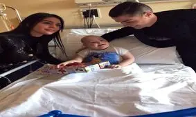 عیادت رونالدو و همسرش از کودکان سرطانی