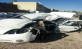 برخورد تیبا و تریلر ۲ نفر را به کام مرگ کشاند