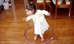 ورزش دیدنی بچه ها با حلقه لاغری
