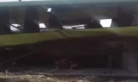 ویدیویی دردناک دیگری از حاضرین در محل حادثه تصادف اتوبوس