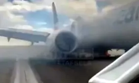 هدف قرار گرفتن هواپیمای اسرائیلی در فرودگاه بن‌گوریون | فیلم