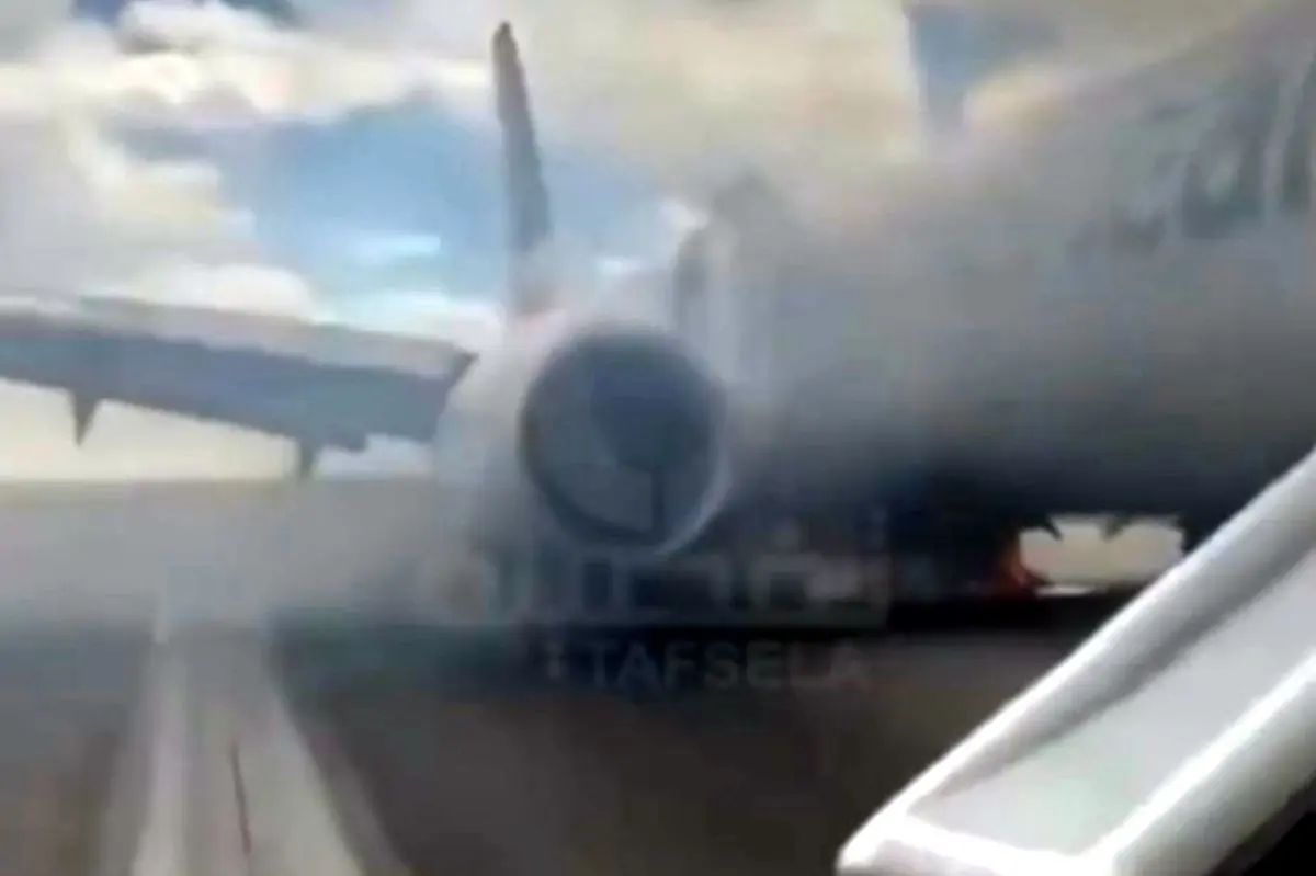 هدف قرار گرفتن هواپیمای اسرائیلی در فرودگاه بن‌گوریون | فیلم