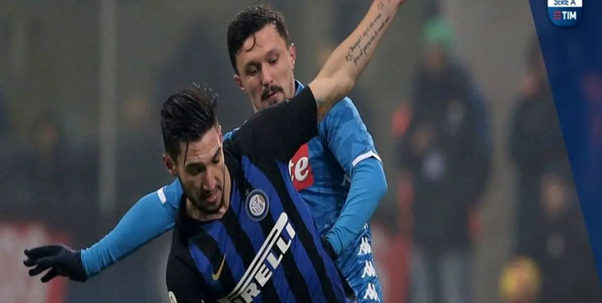 ناپولی 9 نفره در دقیقه 92 مقابل اینتر زانو زد