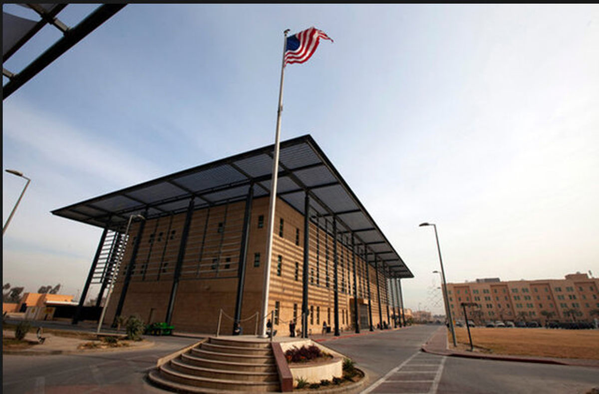 حمله موشکی به محل استقرار سفارت آمریکا در بغداد