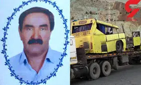 عکس مرد راننده اتوبوسی که 9 مسافرش را تا ایستگاه آخرت برد