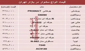 جدول/ قیمت انواع سشوار در بازار تهران