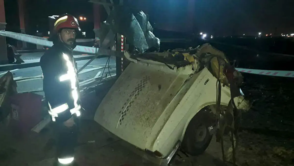 فیلم از انفجار وحشتناک در جایگاه CNG آبادان