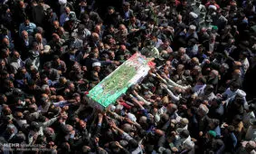 پیکر مطهر شهید «سلمان رهنما» در بردسیر تشییع شد