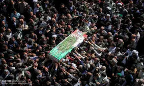 پیکر مطهر شهید «سلمان رهنما» در بردسیر تشییع شد