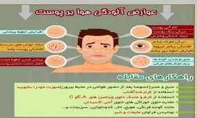 عوارض آلودگی هوا بر پوست