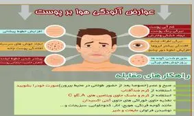 عوارض آلودگی هوا بر پوست