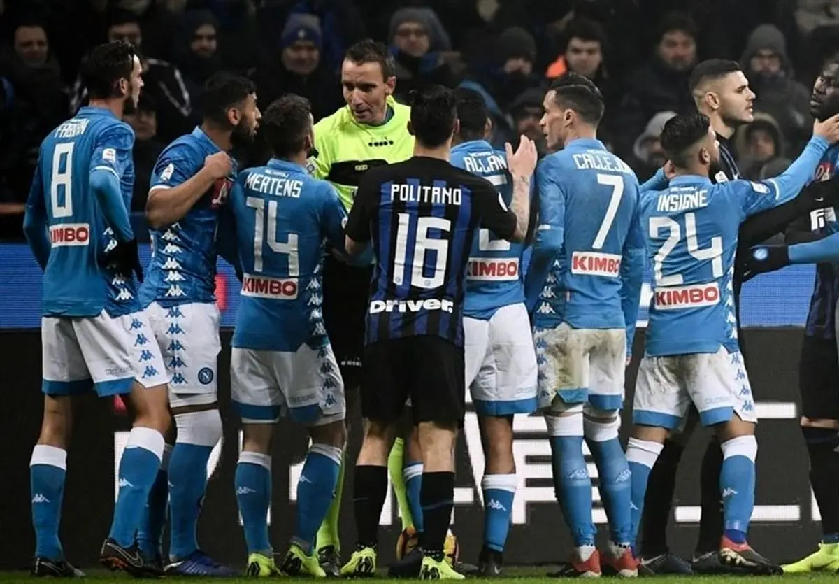 یوفا و «فیف‌پرو»: بازی اینتر - ناپولی باید متوقف می‌شد