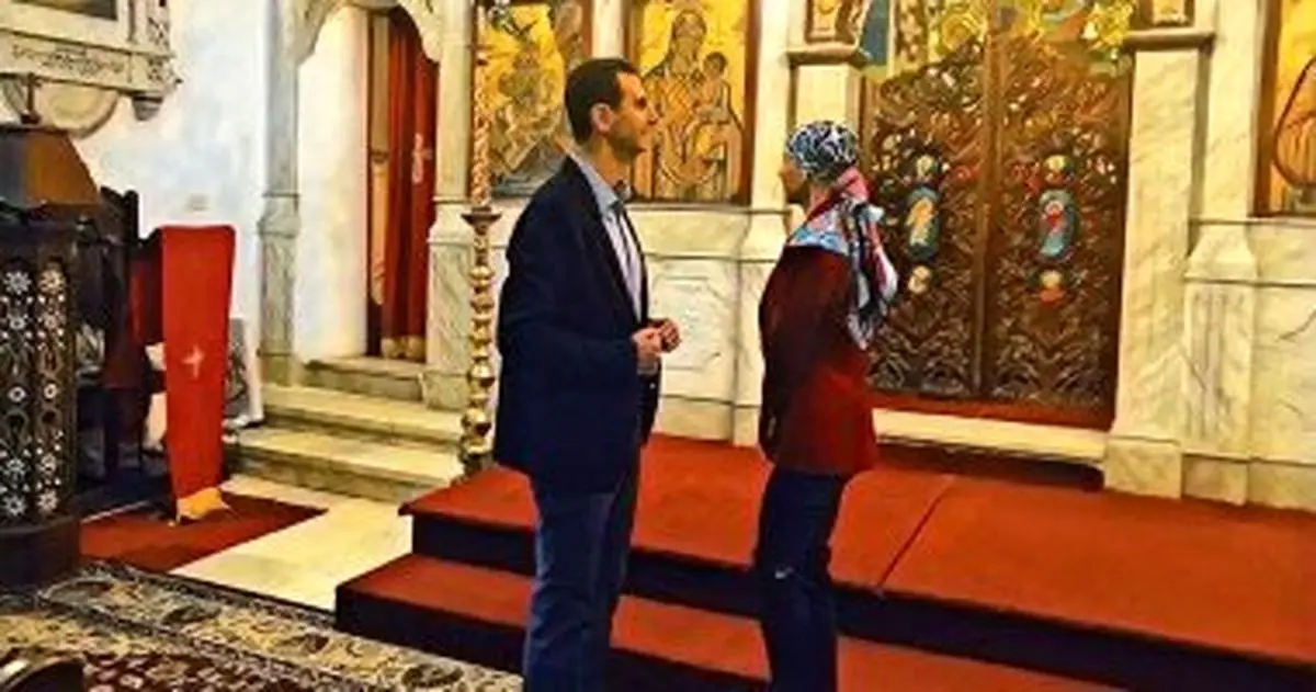 سفر بشار اسد و همسرش به استان طرطوس + عکس