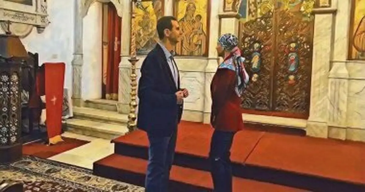 سفر بشار اسد و همسرش به استان طرطوس + عکس