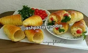 طرز تهیه نان قیفی