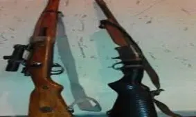 ۲ قبضه اسلحه شکاری از متخلفین قبل از اقدام به شکار در الیگودرز کشف شد