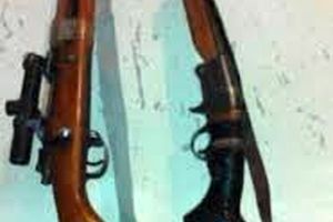 ۲ قبضه اسلحه شکاری از متخلفین قبل از اقدام به شکار در الیگودرز کشف شد