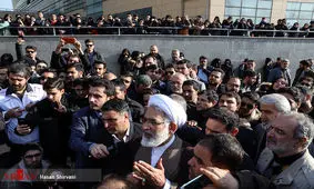 دادستان کل و دادستان تهران در بین دانشجویان دانشگاه علوم تحقیقات/ حجت الاسلام و المسلمین منتظری: "ولله که پای حق شما ایستاده ايم و یک لحظه از حق دانشجویان کوتاه نمی‌آیم"