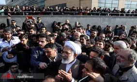 دادستان کل و دادستان تهران در بین دانشجویان دانشگاه علوم تحقیقات/ حجت الاسلام و المسلمین منتظری: "ولله که پای حق شما ایستاده ايم و یک لحظه از حق دانشجویان کوتاه نمی‌آیم"