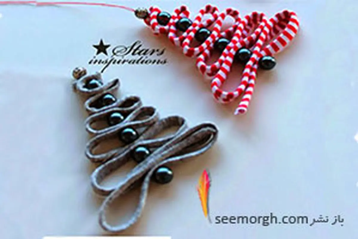 آموزش تصویری درست کردن درخت کریسمس پارچه ای برای سال نو میلادی