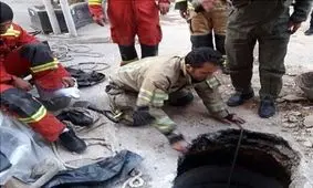 7 ساعت تلاش برای نجات کارگر مقنی در چاه + فیلم