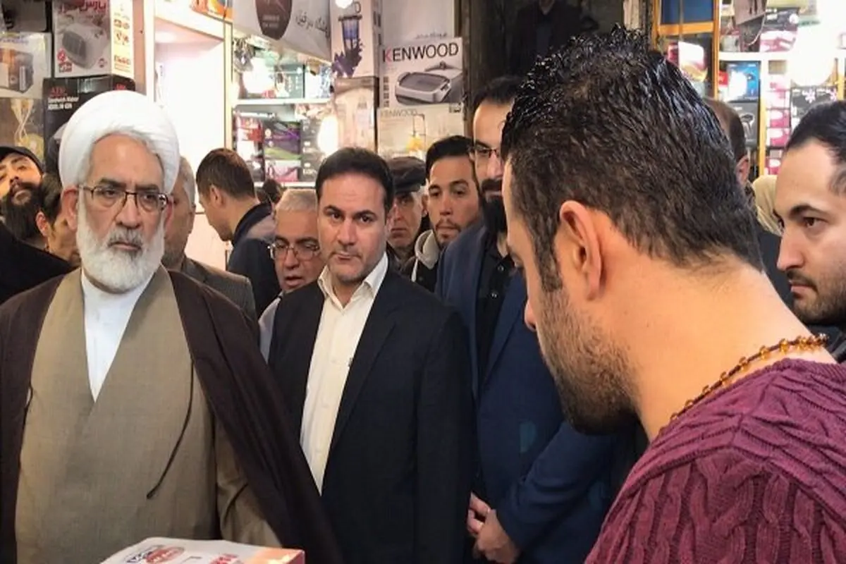 حضور دادستان کل کشور در بازار تهران