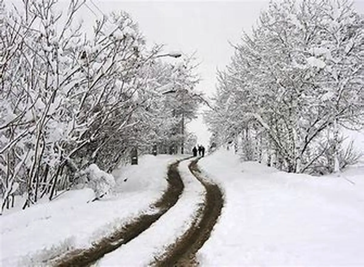 بارش نخستین برف زمستانی در شهرکرد