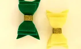 آموزش دوخت پاپیون نمدی به ۲ روش