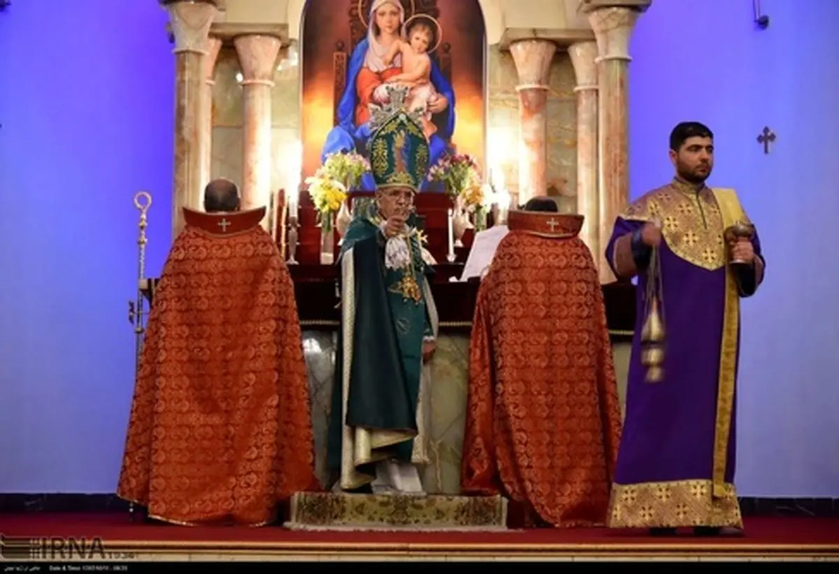 آغاز سال نو میلادی در کلیسای سرکیس مقدس تهران + تصاویر