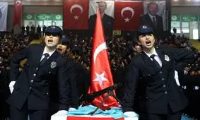 مراسم فارغ التحصیلی زنان پلیس در ترکیه +عکس