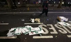 تصاویری متفاوت از لندن در شب سال نو میلادی +تصاویر